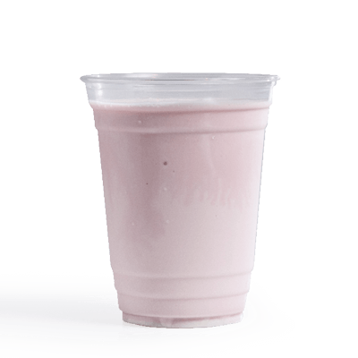 A Carl's Jr Strawberry Milkshake