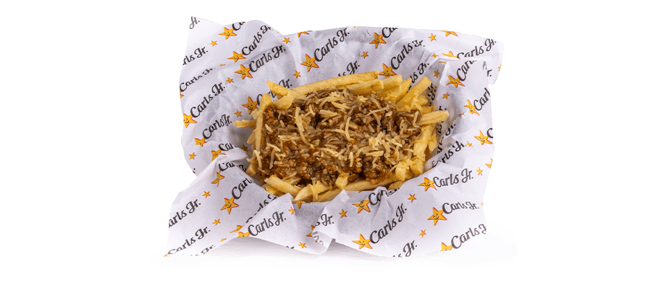 A plate of chilli fries from Carl's Jr
